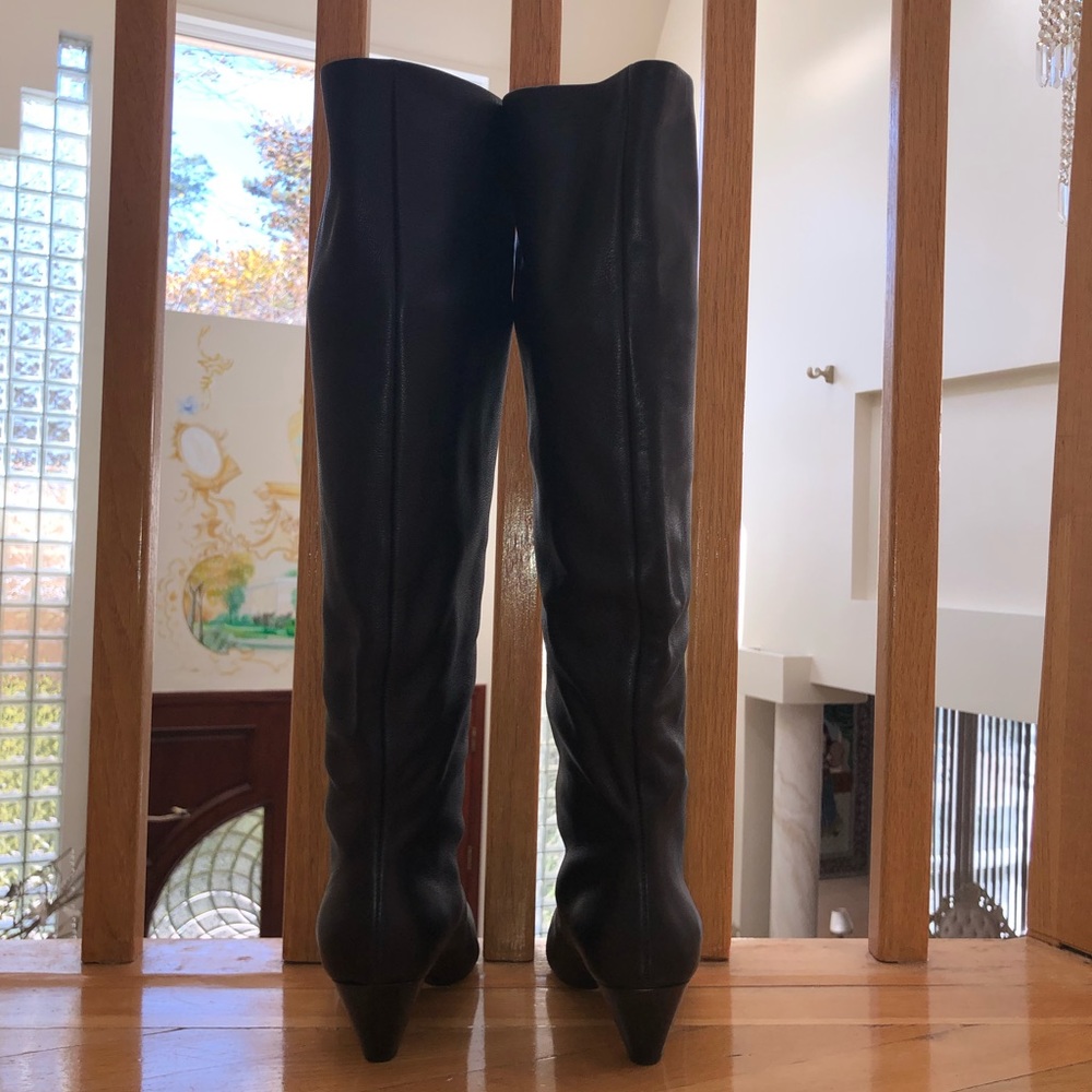 Vince Tall Leather Boots - Picture 7 of 8